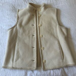 L.L. Bean faux shearling vest
